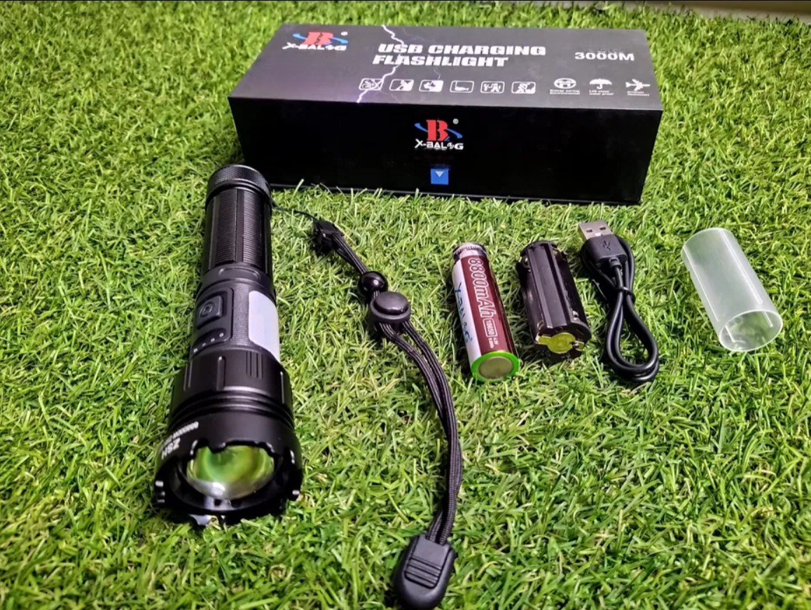 lanterna de mana led laser si accesorii